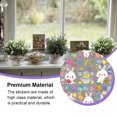 thumbnail image 4 of Bearachild 9 hojas de pegatinas de ventana de Pascua, pegatinas estáticas para interiores, adhesivos para ventanas, decoración de pared, suministros para Decoración del hogar Tipo 1 Bearachild HA061622-01B, 4 of 6