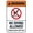 Warning Sign 2, variant on No Diving Keep Off Warning Sign, Metal Security Sign - 8"x12" Safety Wall Decor for Home Business Yard Garden Office Street Road Indoor Outdoor