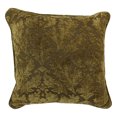 thumbnail image 1 of 18-inch Double-corded Square Patterned Jacquard Chenille Throw PIllow with Insert - Floral Beige Damask, 1 of 1