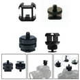 thumbnail image 2 of Yimiti Triple Hot Shoe Mount Adapter Two Screw Brackets For Flash Dslr Cameras,Style Four, 2 of 7