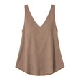 thumbnail image 6 of vzibsiv Womens Flowy V Neck Tank Tops Loose Sleeveless Tunic Shirts for Summer Casual Khaki S, 6 of 6