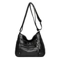 thumbnail image 1 of MIASHUI Women Soft Leather Shoulder Bags Classic Designer Crossbody Handbag Purse for Everyday Use, 1 of 7