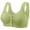Green, variant on Womens Bras Wireless Plus Size Push Up T Shirt Bra Front Closure Wide Strap Bras Everyday Underwear