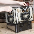 thumbnail image 6 of KLL Whimsical Owl On Branch Print 4 Slice Toaster Dust Covers Kitchen Small Appliance Cover with 2 Pockets,Can hold Jam Spreader Knife & Toaster Tongs (12.4 x 10.6 x 8.2), 6 of 6