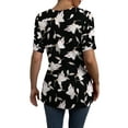 thumbnail image 4 of a.Jesdani Womens Plus Size Tops Short Sleeve Casual V Neck Criss Cross Blouse Tunic M-4X, 4 of 5