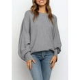 thumbnail image 3 of Dellytop Women's Long Balloon Sleeve Pullover Sweaters, 3 of 4