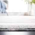thumbnail image 5 of Safavieh Easy Care Fergal Striped Polyester Machine Washable Area Rug, Gray/Ivory, 5' x 8', 5 of 12