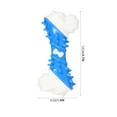 thumbnail image 2 of LABSERRON Blue TPR Dog Chew Toy for Small Dogs Shape Clean Teeth and Molar 1 Piece, 2 of 8