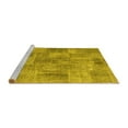 thumbnail image 2 of Ahgly Company Machine Washable Indoor Rectangle Persian Yellow Traditional Area Rugs, 4' x 6', 2 of 4