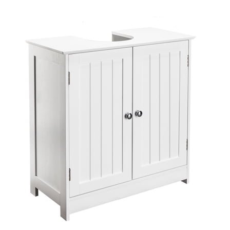 Freestanding Bathroom Sink Cabinet with Storage, Bathroom Vanity with Doors,Storage Furniture for Bathroom Organization,White