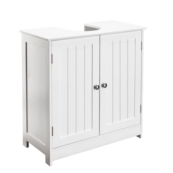 Freestanding Bathroom Sink Cabinet with Storage, Bathroom Vanity with Doors,Storage Furniture for Bathroom Organization,White