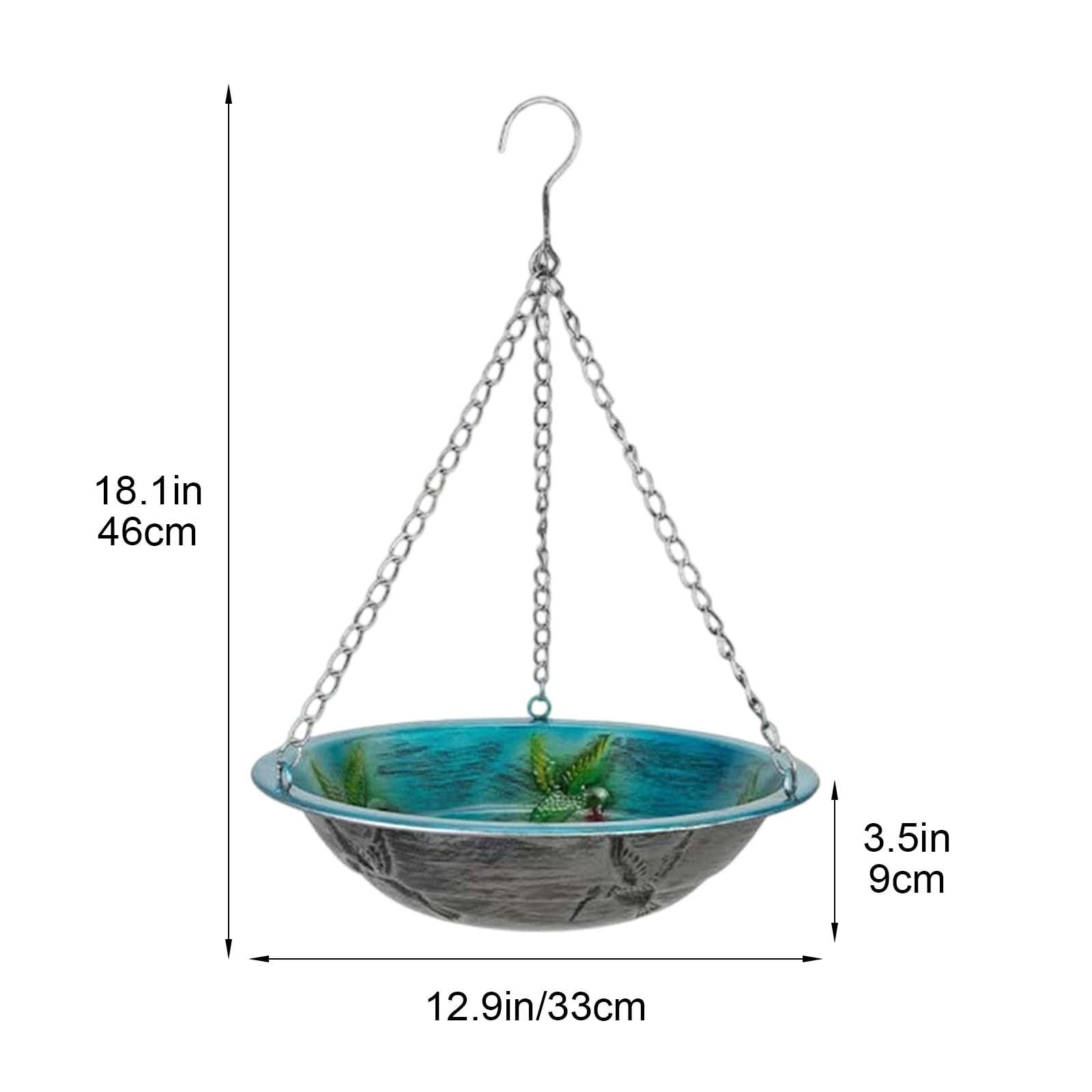 Metal Wrought Iron Bird Feeder, Outdoor Hanging Hummingbird & Garden Feeder – Decorative Multifunctional Bird Feeding Station for Yard, Patio & Wildlife Decor