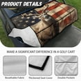 thumbnail image 6 of Renewold Deer American Flag Golf Cart Seat Cover with Pockets US Flag Print Soft Breathable Quick Dry Golf Cart Towel Blanket Fits for EZGO Yamaha Club Cars and More 2 Person Seats, 6 of 7