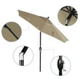 thumbnail image 2 of California Umbrella GSPT758302-F67 7.5 ft. Fiberglass Market Umbrella Push Tilt M Black-Olefin-Champagne, 2 of 5
