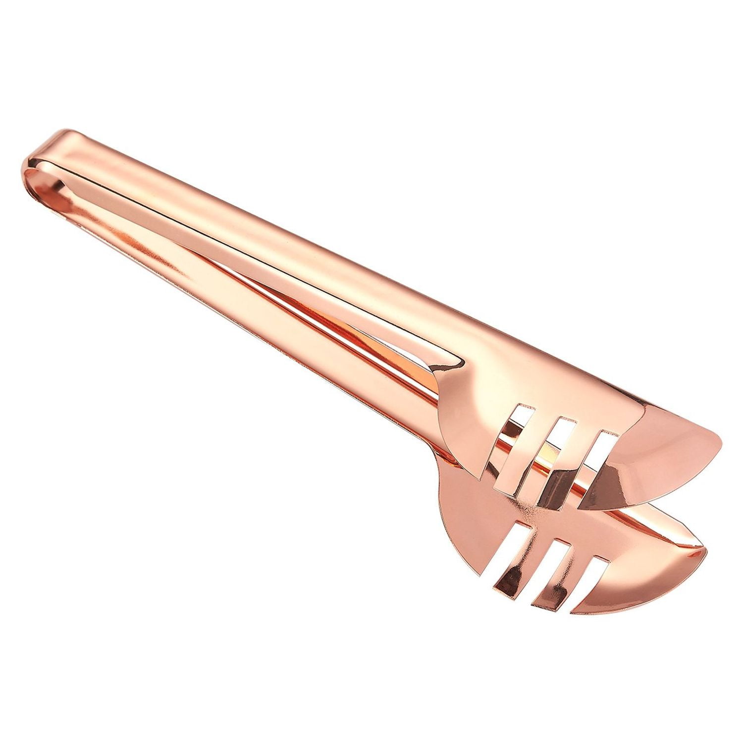 Salad Tongs Stainless Steel Serving Tongs, CopperCoated Metal Server