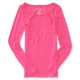 thumbnail image 1 of Aeropostale - Camiseta básica de neón Ls para mujer, rosa, extragrande Aeropostale  Camiseta básica, 1 of 2