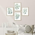 thumbnail image 3 of PixonSign Framed Wall Art Green Leaves Plants Floral Botanical Posters, Set of 4 Nature Wilderness Country/Farmhouse Canvas Prints, Rustic Cozy Zen Wall Décor for Home Decor - 11"x14" Natural, 3 of 5