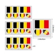 thumbnail image 3 of Tatuajes temporales para aficionados al fútbol | Paquete de 10 pegatinas para rostro y cuerpo para el día del partido, 3 of 6