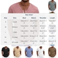 thumbnail image 2 of Sakmal Linen Polo Shirts for Men Short Sleeve Button Down Summer Tshirts Business Casual Solid Pink Shirts for Men L, 2 of 5