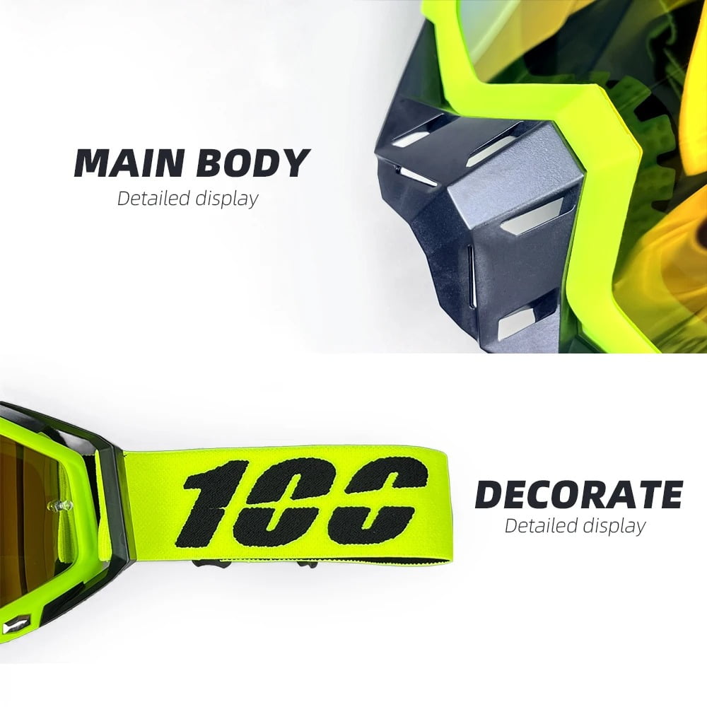 Hot Motorcycle Glasses Men Motocross Goggles Helmet MX Moto Dirt Bike ATV Ski Outdoor Sports Glass Scooter Googles Mask Cycling.