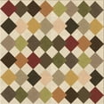 thumbnail image 1 of Ahgly Company Machine Washable Indoor Square Transitional Saddle Brown Area Rugs, 5' Square, 1 of 7