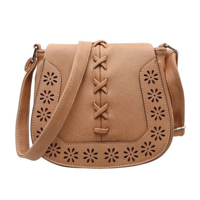 Hukapapa Bolsos cruzados para mujer Bolsos huecos con correa ajustable