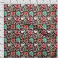 thumbnail image 4 of oneOone Rayon Brown Fabric Colourful Animal Face Craft Projects Decor Fabric Printed By The Yard 56 Inch Wide, 4 of 4