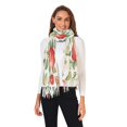 thumbnail image 2 of FORMRS Womens Scarf Winter Soft Long Big Warm Shawls Wrap Tassel Scarves, Beige Apple Pattern, 2 of 9
