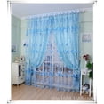 thumbnail image 4 of Yesfashion Romantic Tulips Window Voile Curtain Creative Floral Translucent Tulle Door Drape - 3 Colors for Choice, 4 of 9