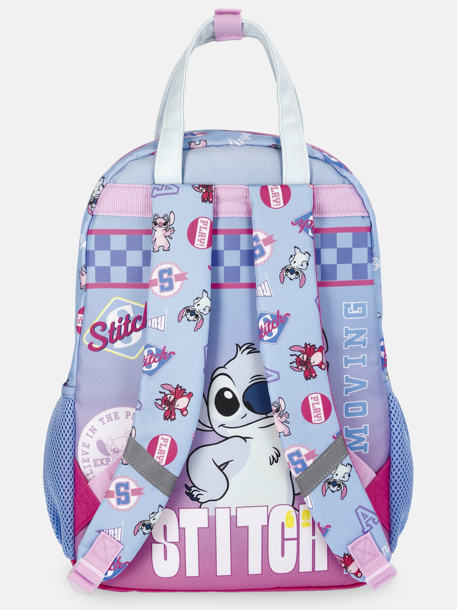 Disney Lilo & Stitch Girls' 17" Commuter Travel Backpack, Light Blue