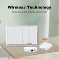 thumbnail image 1 of Tuya ZigBee Interrupteur Intelligent Fil Neutre Optionnel Interrupteur Mural Intelligent US AC100-240V pour 4Gang, 1 of 5