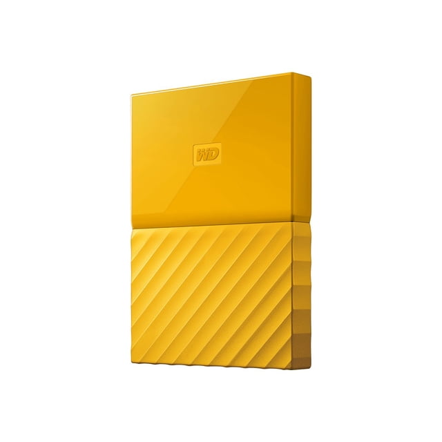 WD My Passport WDBS4B0020BYL - Hard drive - encrypted - 2 TB - external (portable) - USB 3.0 - 256-bit AES - yellow