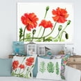 thumbnail image 3 of Designart 'Ancient Red Poppies III' Traditional Framed Art Print, 3 of 4