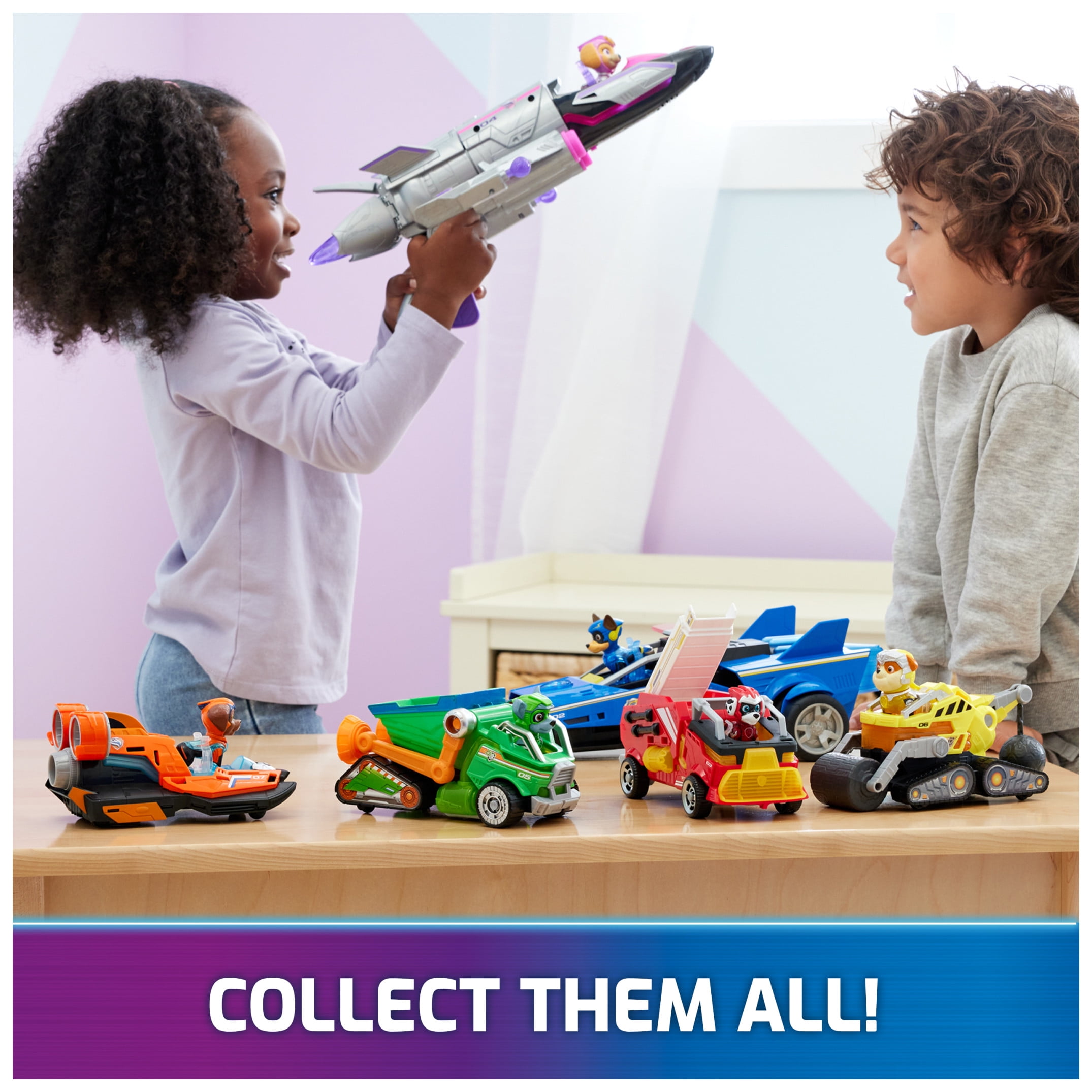 PAW Patrol: The Mighty Movie, Remote Control Car with Molded Mighty Pups Chase, Kids Toys for Boys & Girls 3+