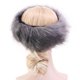 thumbnail image 5 of Diadema de piel sintética para mujer-orejeras peludas de invierno-orejeras esponjosas de tiempo frío que cubren las rusas - Gris Salvador Dali Diademas calentadoras de orejas de piel, 5 of 6