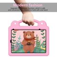 thumbnail image 2 of Kids Case for iPad Mini 7th Gen 8.3" 2024 Tablet Case with Handle & Stand, EVA Foam DIY Cartoon Cute Pattern with Pencil Holder Shockproof Protective Cover for iPad Mini 6th Gen 8.3" 2021, Pink, 2 of 8