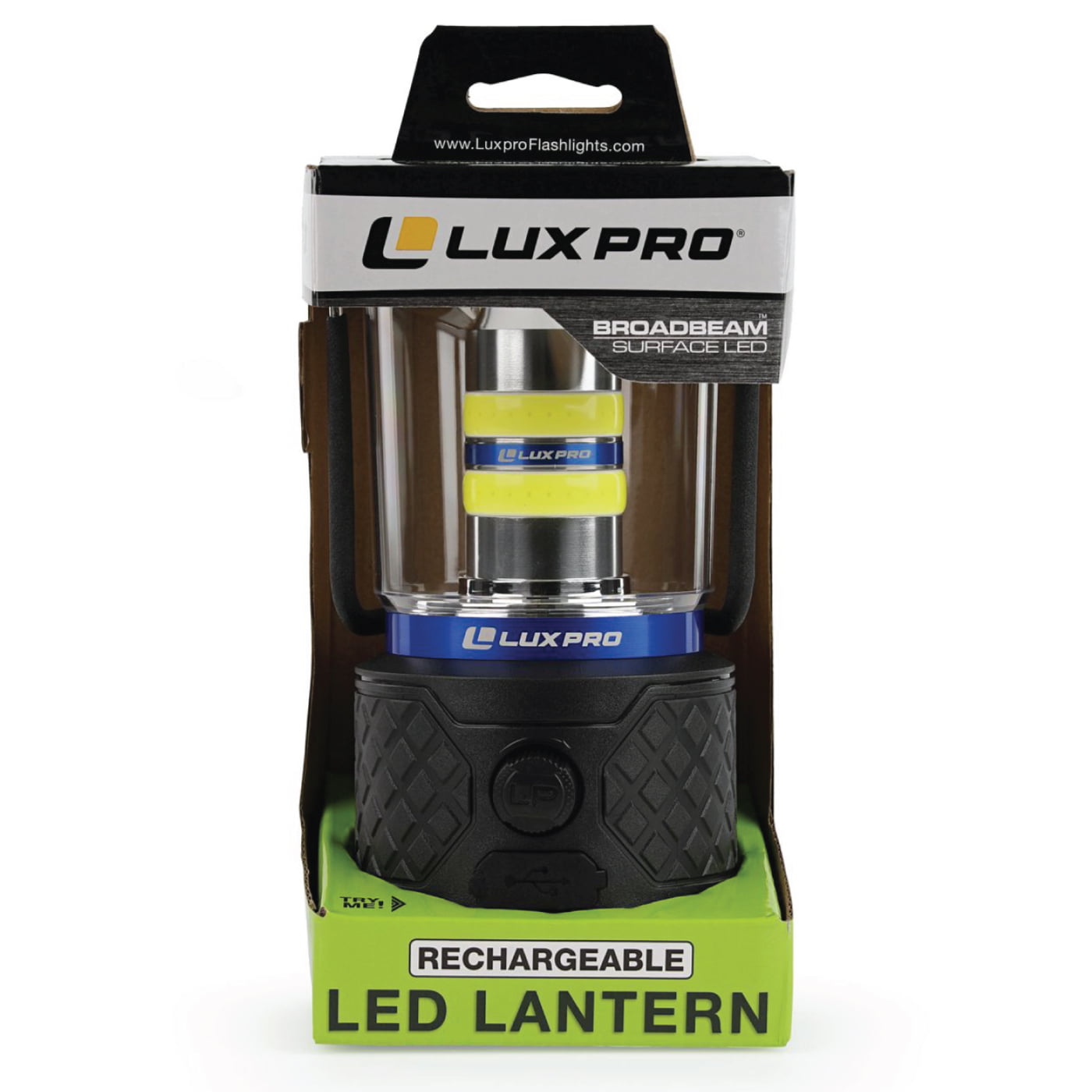 Lux-Pro 1100-Lumen LED Rechargeable Camping Lantern (Battery