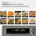 thumbnail image 5 of Restored VAL CUCINA Infrared Heating Air Fryer Toaster Oven, Extra Large Countertop Convection Oven 10-in-1 Combo, 6-Slice Toast, Enamel Baking Pan Easy Clean with Recipe Book,Black, 5 of 7