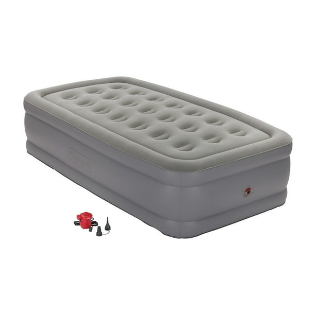 Coleman GuestRest Plus Double High Airbed Twin, Grey, with Pump NEW