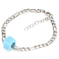 thumbnail image 5 of Bracelet,Glass Bead Bracelet Square Geometric Bracelet Blue Glass Bead Pendant Multi-Functional, 5 of 5
