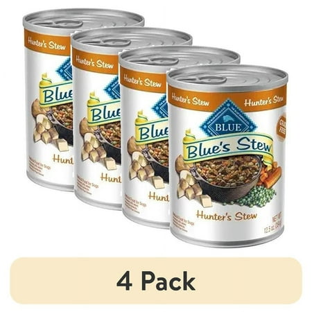 (4 pack) Blue Buffalo Blue s Stew Natural Wet Dog Food Hunter s Stew 12.5-oz. Cans