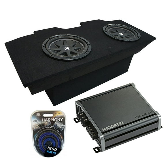 93-02 Pontiac Firebird Coupe Kicker Comp C12 Dual 12 Sub Box Package CXA8001 Amp