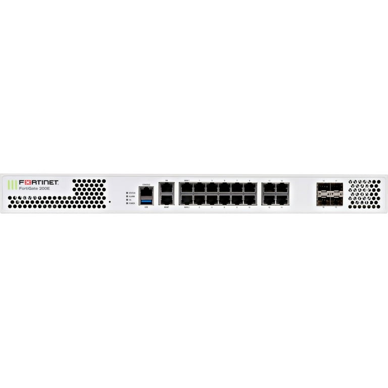 Fortinet FortiGate 200E - UTM Bundle - security appliance - with 3 years  FortiCare 24X7 Comprehensive Support + 3 years FortiGuard - GigE - 1U -