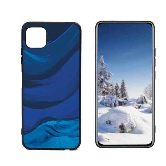 Blue-Wave-Aesthetic-Artwork-jpg Phone Case, Degined for Boost Mobile Celero 5G Case Men Women, Flexible Silicone Shockproof Case for Boost Mobile Celero 5G