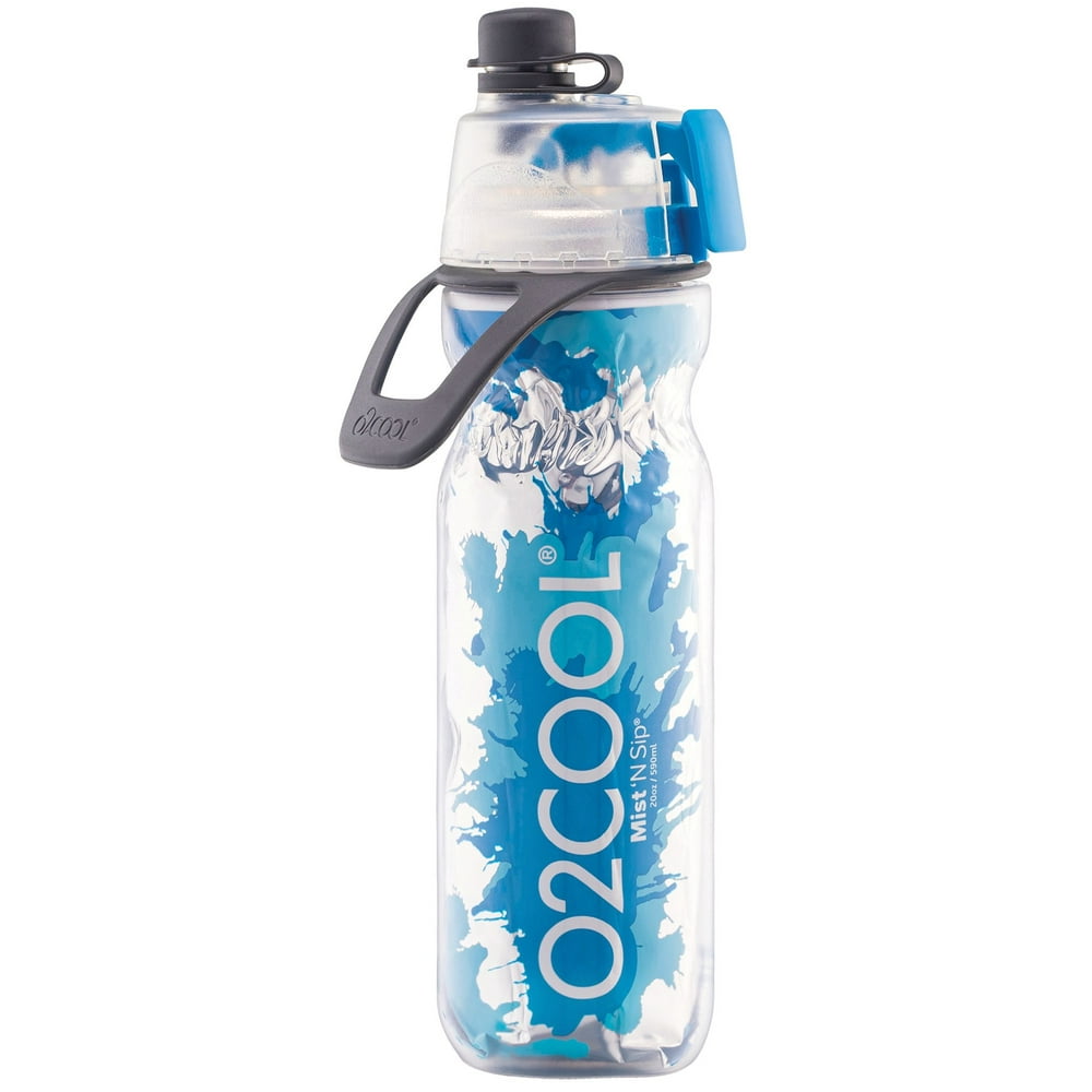 O2COOL Splash 20 oz Blue Polyester Water Bottle
