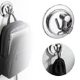 thumbnail image 2 of zhangmingg Stainless Steel Wall Mounted Rotating Coat Hook Rack No Drill Installation for Home Entryway Organization, 2 of 8