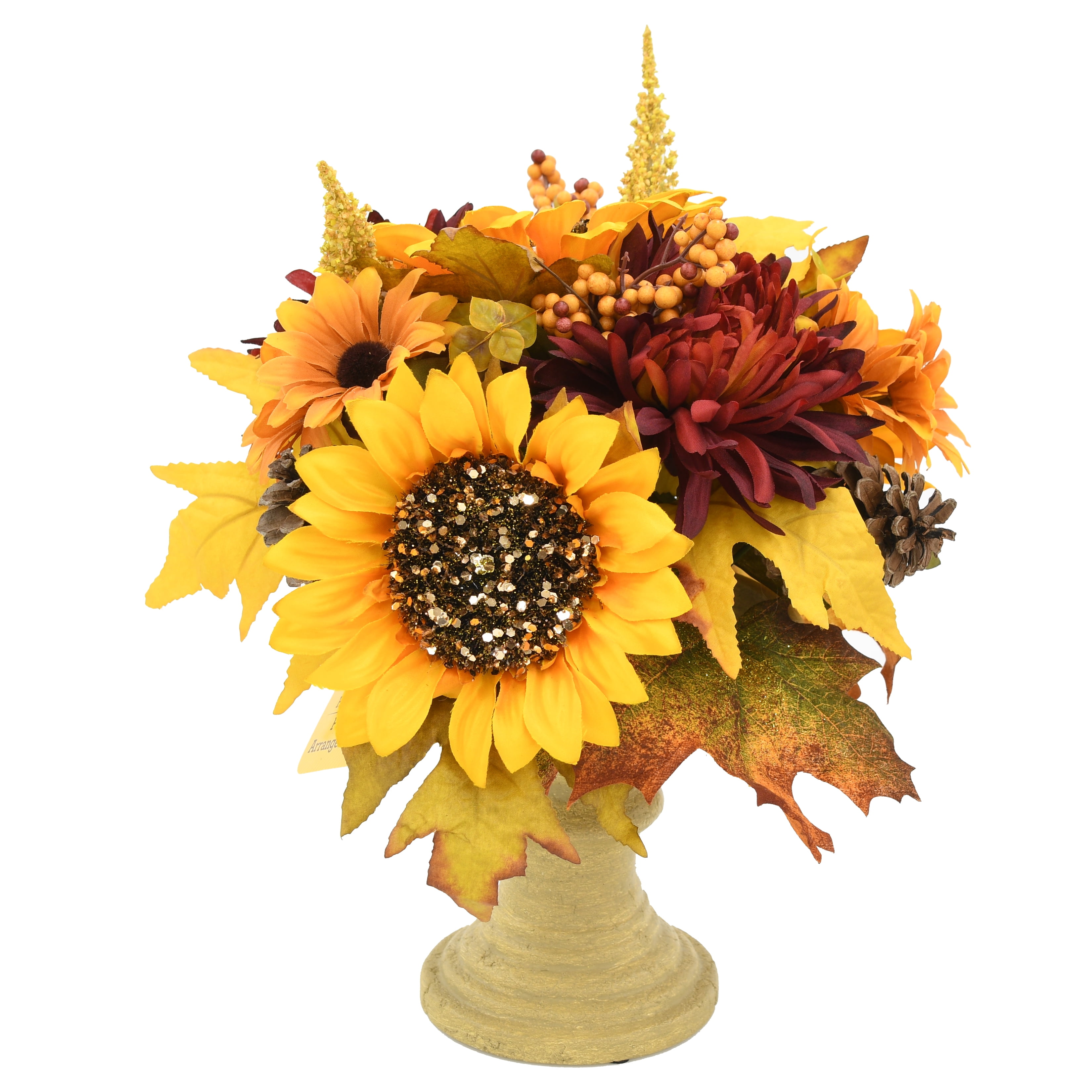 Way to Celebrate Harvest Sunflowers & Mums Floral Arrangement