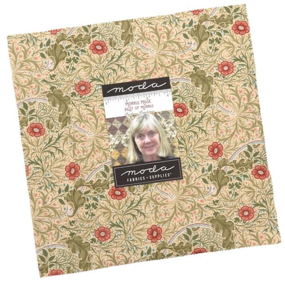 Morris Muse Layer Cake by Barbara Brackman, 42 10-inch Precut Fabric Quilt Squares