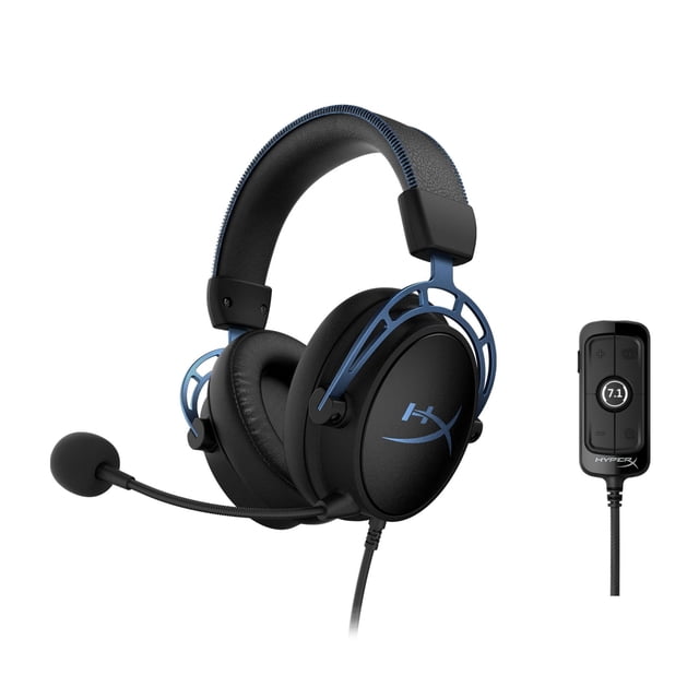 DIADEMA GAMER HyperX CLOUD ALPHA S 7.1 SURROUND NEGRO/AZUL C/MIC 3.5MM HX-HSCAS-BL/WW