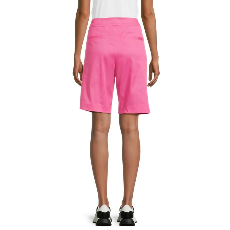 Time and Tru Women s Pull On Bermuda Shorts 10 Inseam Sizes XS XXXL Walmart